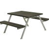 PLUS Alpha bord/bænkesæt 118 cm RePlast Sort