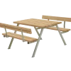 Plus Alpha Bord/Bænkesæt m/2 ryglæn 118 cm ThermoWood®