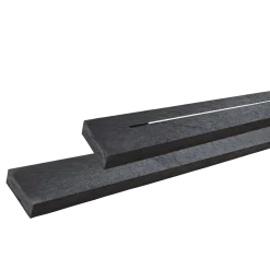 PLUS Alpha bord/bænkesæt m/2 ryglæn 177 cm RePlast Sort