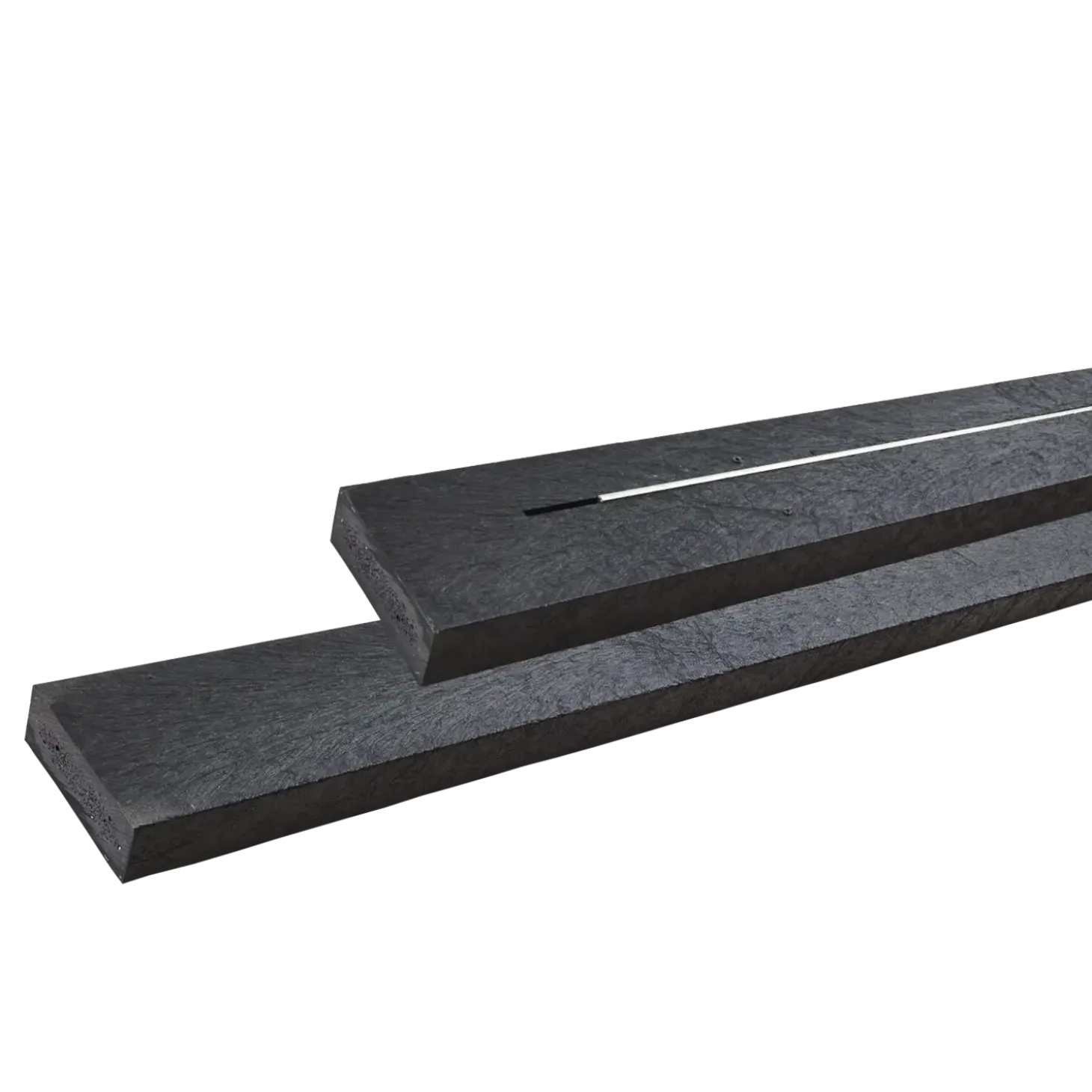 PLUS Alpha bord/bænkesæt m/2 ryglæn 118 cm RePlast Sort