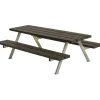 PLUS Alpha Junior Bord/Bænkesæt 177 cm RePlast Sort