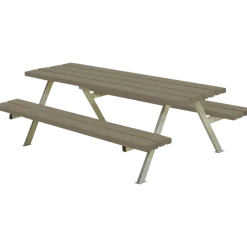 Plus Alpha Junior Bord/Bænkesæt 177 cm sort