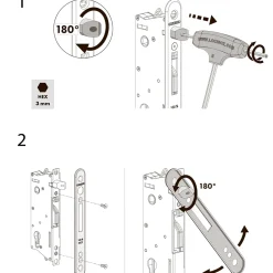 PLUS Artura komposit dobbeltlåge 213×135 cm m/gråsorte stolper til nedstøbning