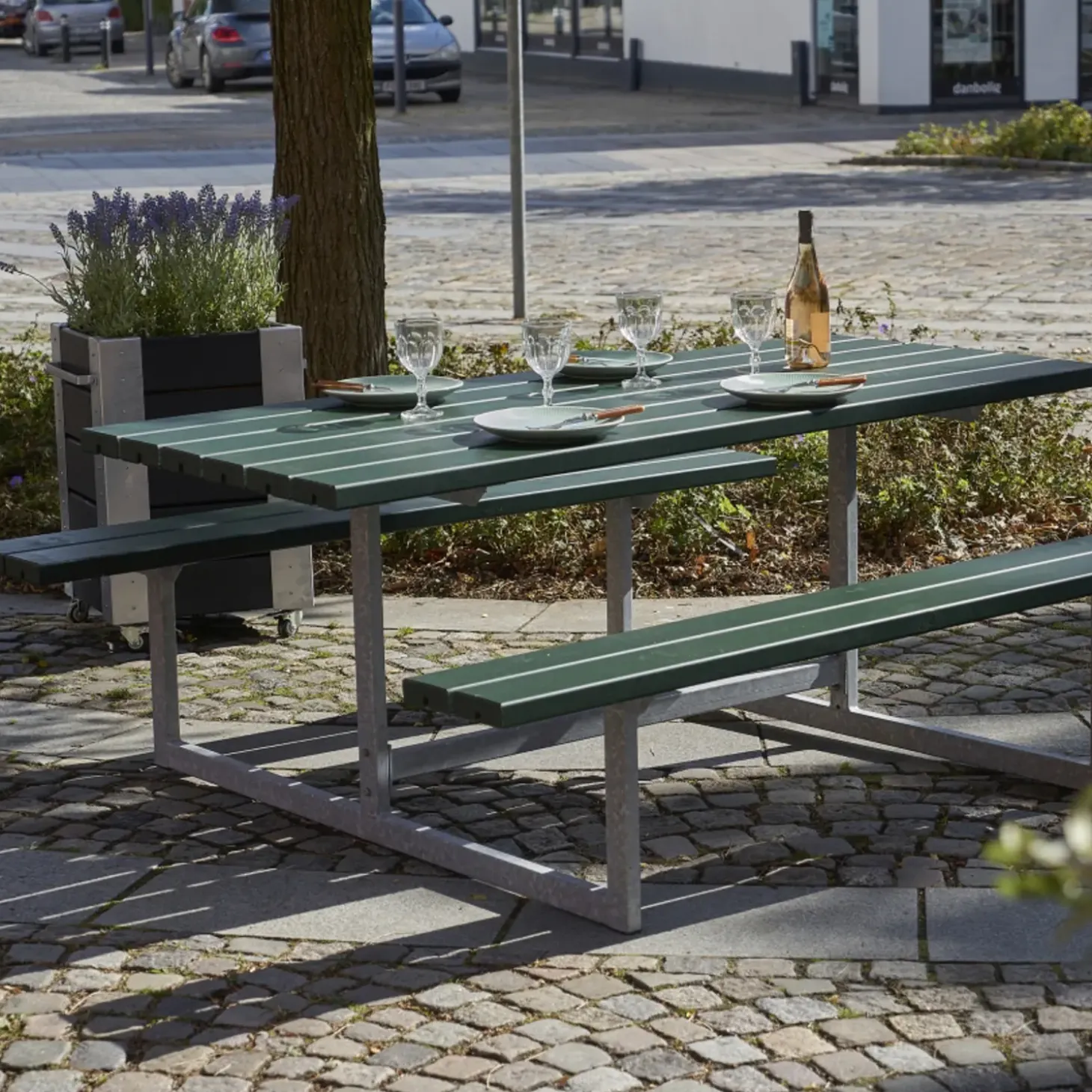 Plus Basic bord/bænkesæt 177 cm trykimp
