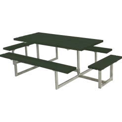 Plus Basic bord/bænkesæt med 2 påbygninger 260 cm trykimp