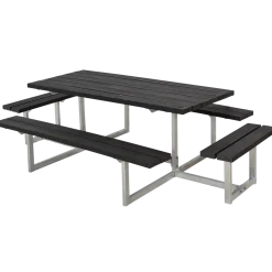 Plus Basic bord/bænkesæt med 2 påbygninger 260 cm trykimp
