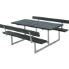 Plus Basic bord/bænkesæt med 2 ryglæn 177 cm trykimp