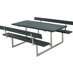 Plus Basic bord/bænkesæt med 2 ryglæn 177 cm trykimp