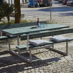 Plus Basic bord/bænkesæt med 2 ryglæn 177 cm trykimp