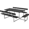 Plus Basic Bord/Bænkesæt m/2 ryglæn 177 cm ThermoWood®