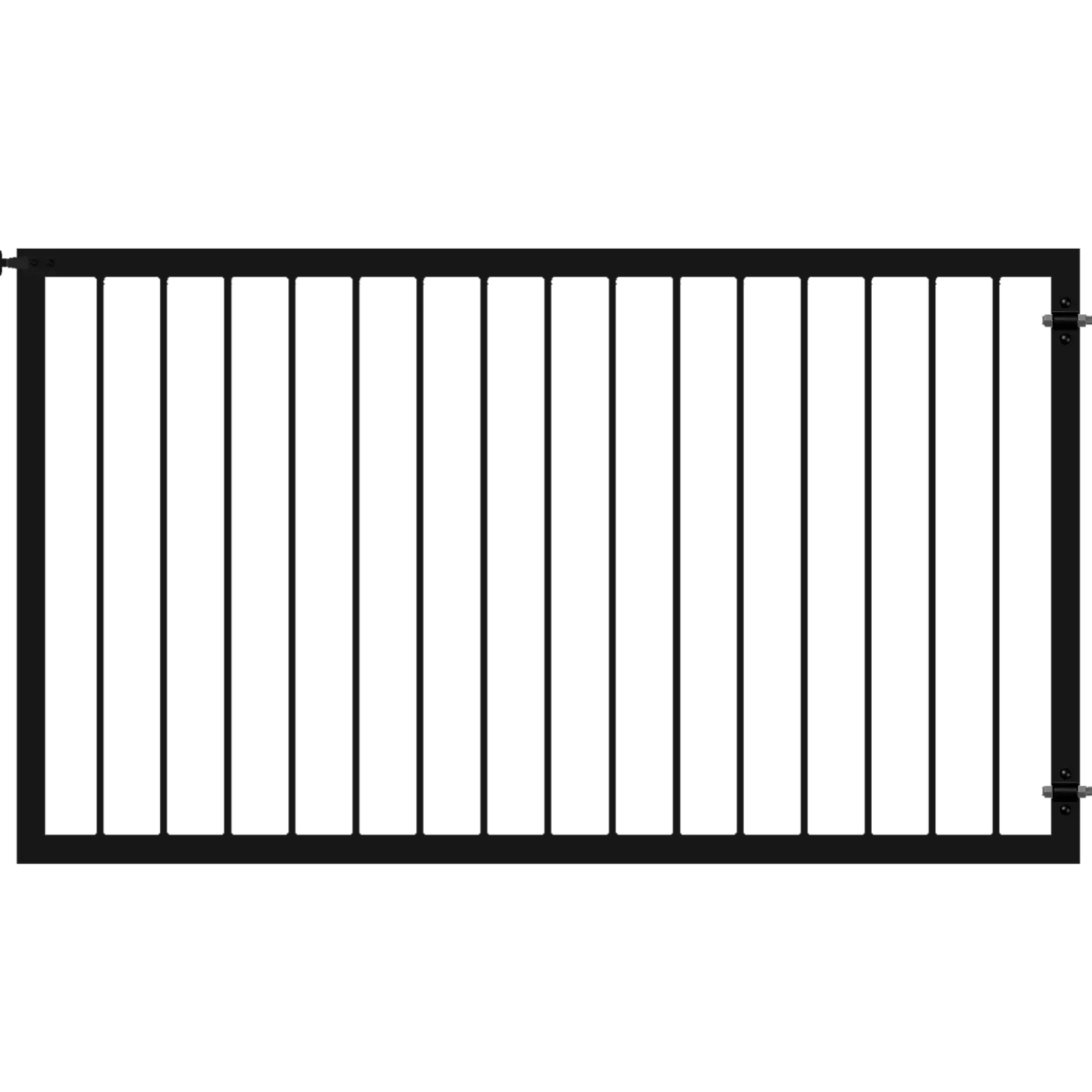 Plus Basic bred låge 150x85 cm sort
