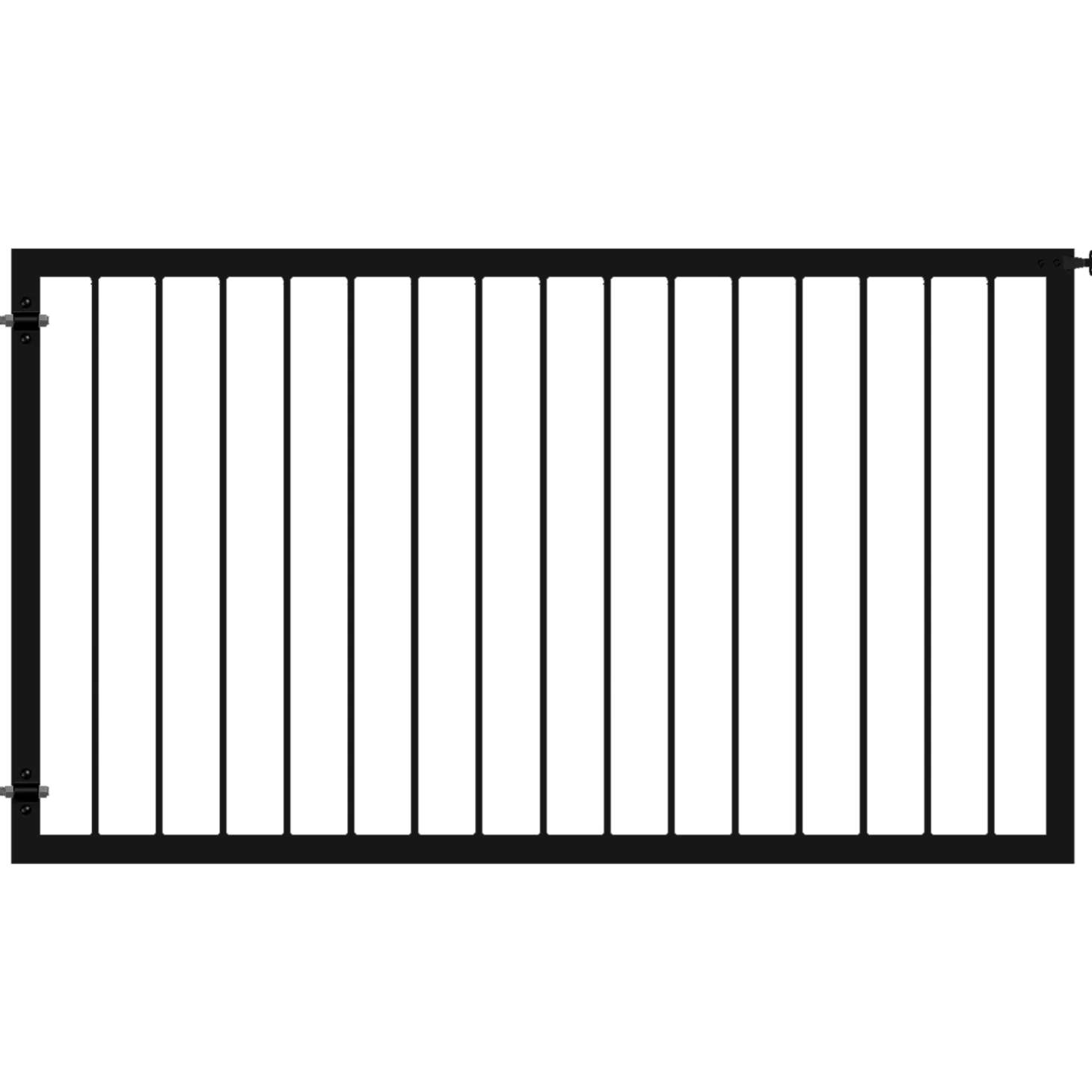 Plus Basic bred låge 150x85 cm sort