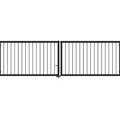 Plus Basic dobbeltlåge 300x85 cm sort
