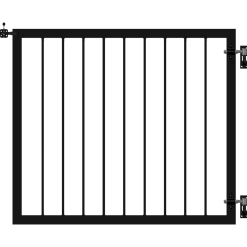 Plus Basic enkeltlåge 100x85 cm sort