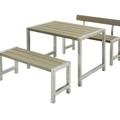 Plus Cafe Plankesæt med 1 ryglæn 127 cm trykimpr