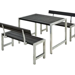 Plus Cafe Plankesæt med 2 ryglæn 127 cm trykimp