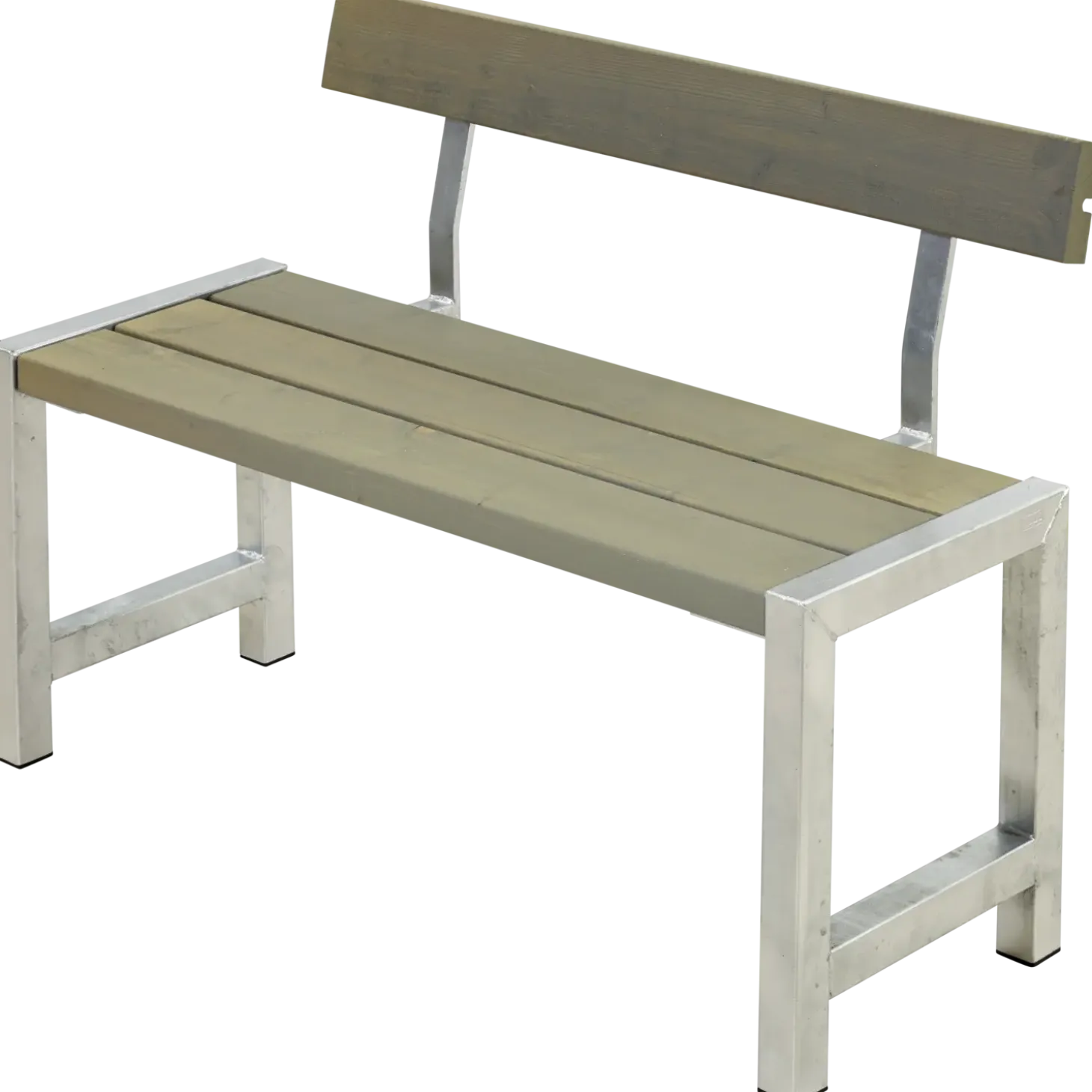 Plus Café plankebænk med 1 ryglæn 127 cm trykimp