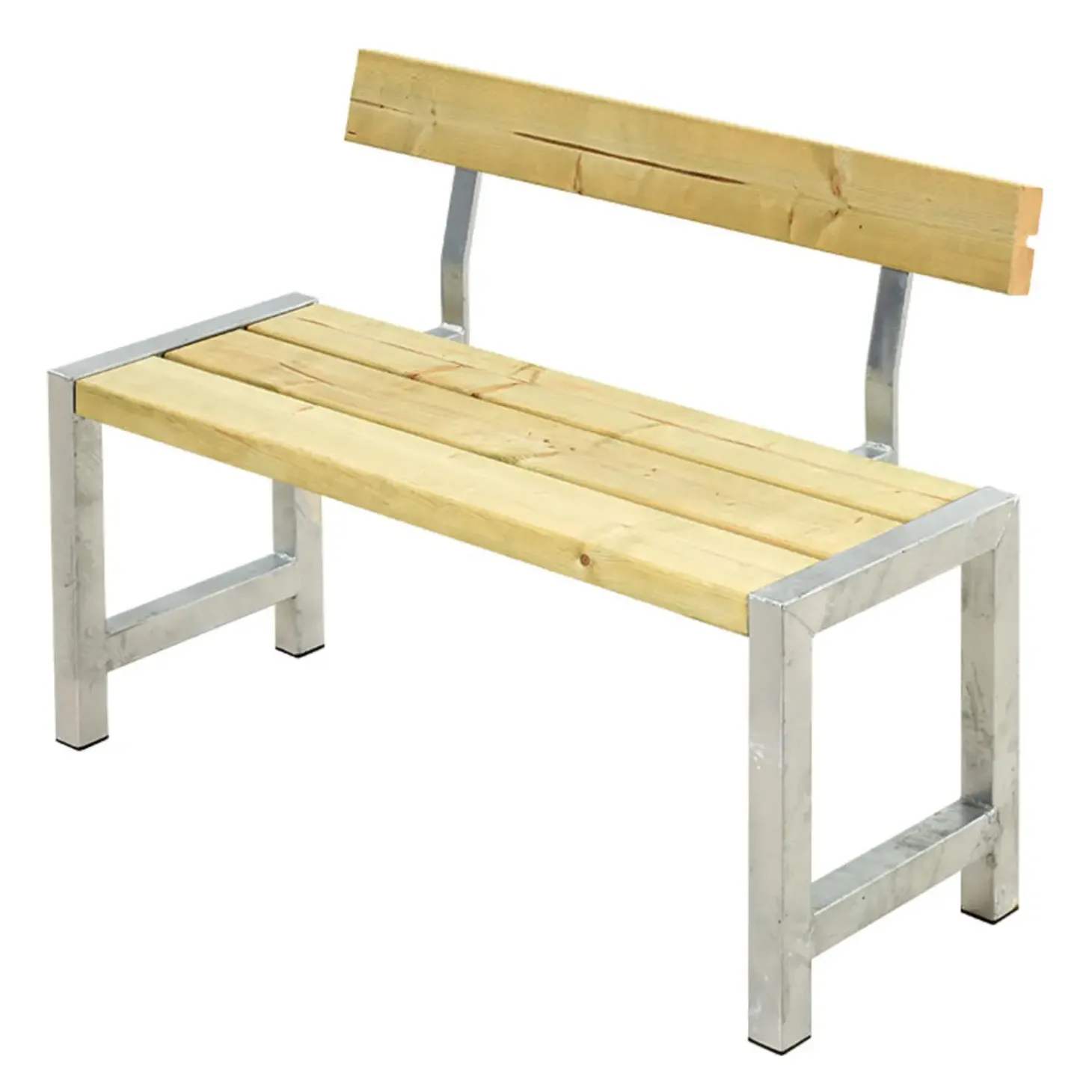Plus Café plankebænk med 1 ryglæn 127 cm trykimp