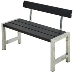 Plus Café plankebænk med 1 ryglæn 127 cm trykimp