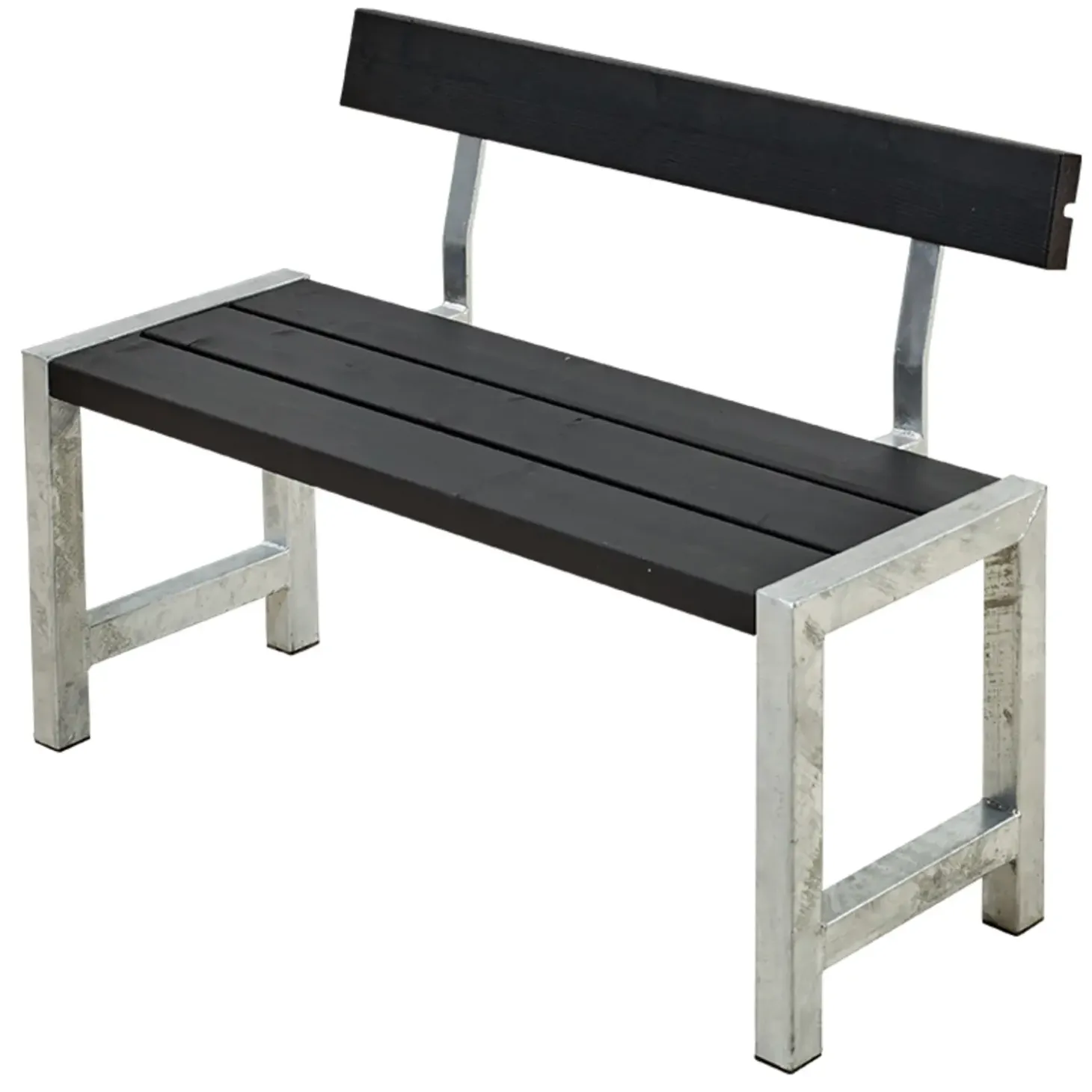 Plus Café plankebænk med 1 ryglæn 127 cm trykimp