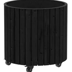 PLUS Circle plantekasse Sort Ø55/55 cm