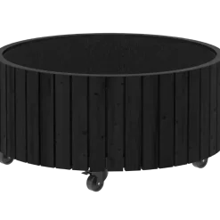 PLUS Circle plantekasse Sort Ø70/35 cm