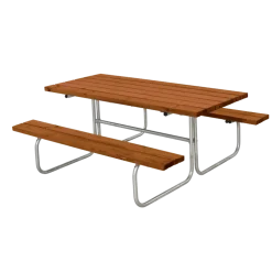 Plus Classic bord/bænkesæt 177 cm replast sort