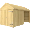 Plus Classic Multi Havehus 10 m²  2 moduler m/enkeltdør og lukket/åben front