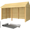 Plus Classic Multi Havehus 10 m²  2 moduler m/dobbeltdør og lukket front