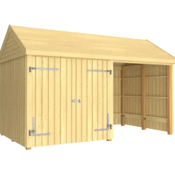 Plus Classic Multi Havehus 10 m²  2 moduler m/dobbeltdør og åben front