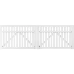 Plus Country dobbeltlåge 300x98 cm hvid