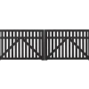 Plus Country dobbeltlåge 300x98 cm sort