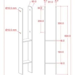 Plus Country hegn 149x96 cm hvid