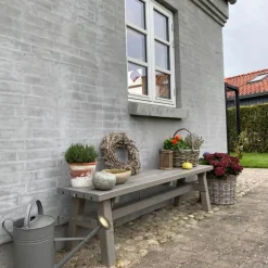 Plus Country plankebænk 177 cm gråbrun