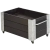 Plus Cubic blomsterkasse med hjul 87x50x45 cm sort