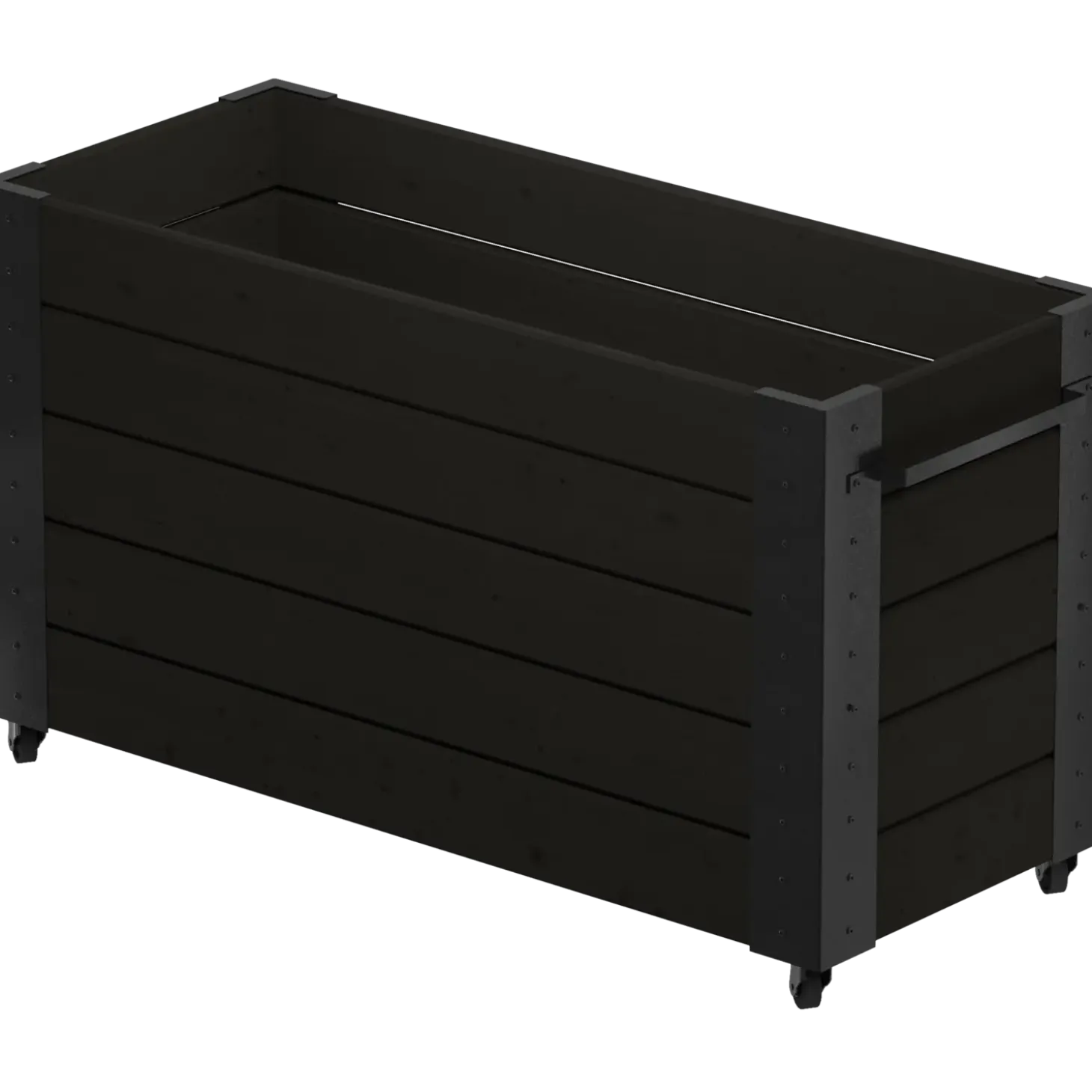 Plus Cubic Blomsterkasse m/hjul 50x120x70 cm