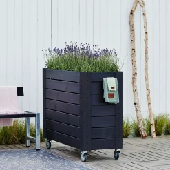 Plus Cubic Blomsterkasse m/hjul  50x120x95 cm