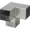 Plus Cubic hjørnebeslag dobbelt til 7x7 cm stolper