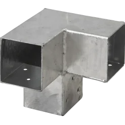 Plus Cubic hjørnebeslag dobbelt til 7x7 cm stolper