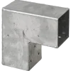 Plus Cubic hjørnebeslag t/stolpe enkelt varmgalvaniseret 7x7 cm