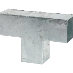 Plus Cubic hjørnebeslag t/stolpe enkelt varmgalvaniseret 7x7 cm