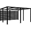 Plus Cubic Pergola 3 moduler med tokyo hegn sort