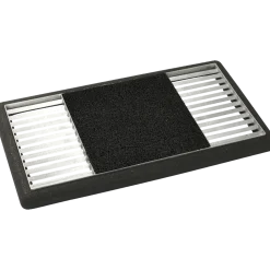 Plus Cubic rist m/sort måtte/gummiramme - 88x48x4 cm