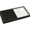 Plus Cubic rist m/sort måtte/gummiramme - 88x48x4 cm