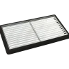Plus Cubic rist sampak sort gummimåtte - 88x48x4 cm