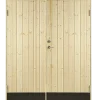 Plus dobbeltudhusdør panel inkl. karm HU 127,8x197,8 cm