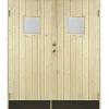 Plus dobbeltudhusdør panel med vindue inkl. karm HU 151,2x187,8 cm