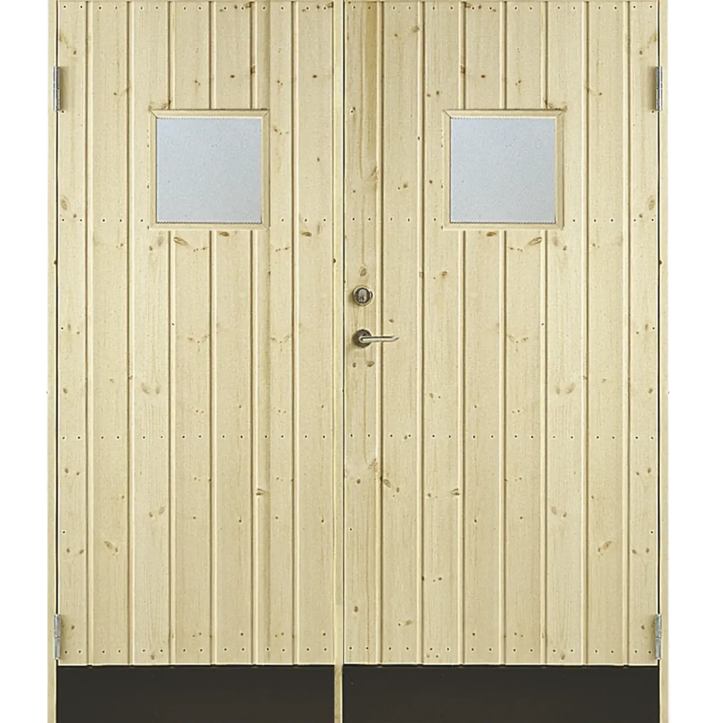 Plus dobbeltudhusdør panel med vindue inkl. karm HU 151,2x187,8 cm