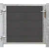 Plus Futura enkeltlåge m/stålstolpe venstrehængt 99x91 cm skiftergrå