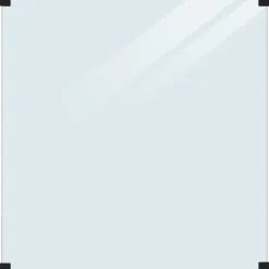 Plus glashegn t/rund stolpe 90x91 cm klart